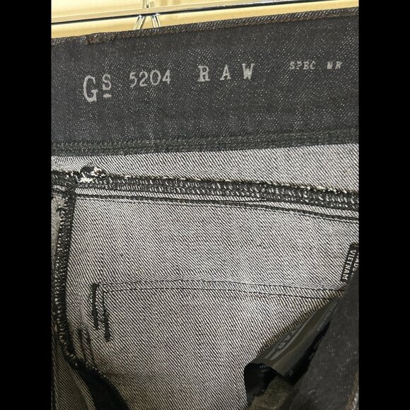 G-STAR RAW DENIM Mini Booty Shorts Dark Wash Black Stretch Denim Sz 27 - Picture 8 of 9